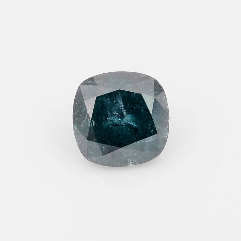 Cushion Fancy Greenish Blue Color Diamond 0.56 Carat - AIG Certified