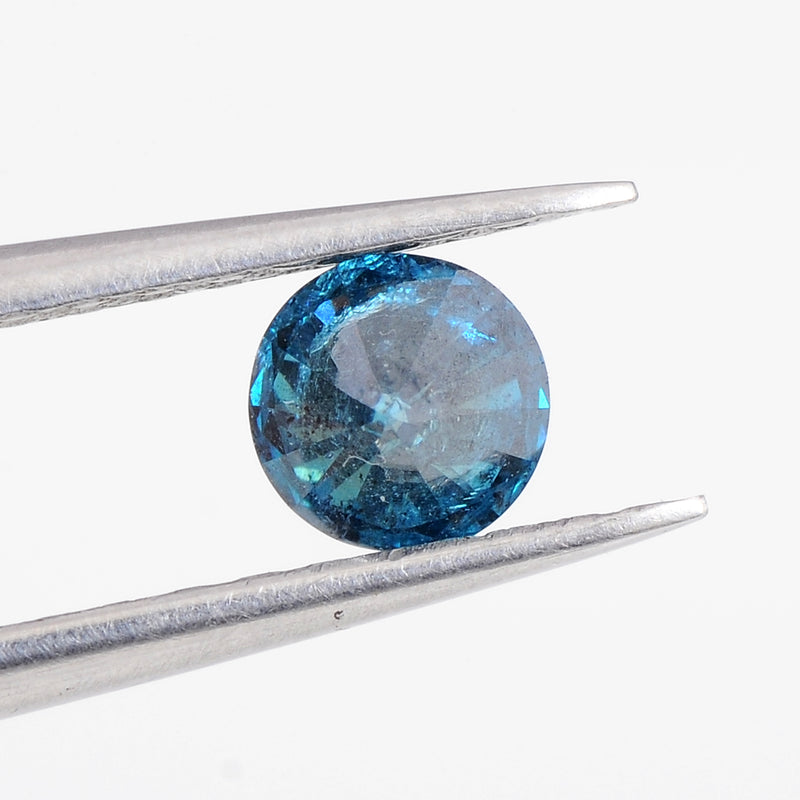 Round Fancy Blue Color Diamond 1.03 Carat - AIG Certified