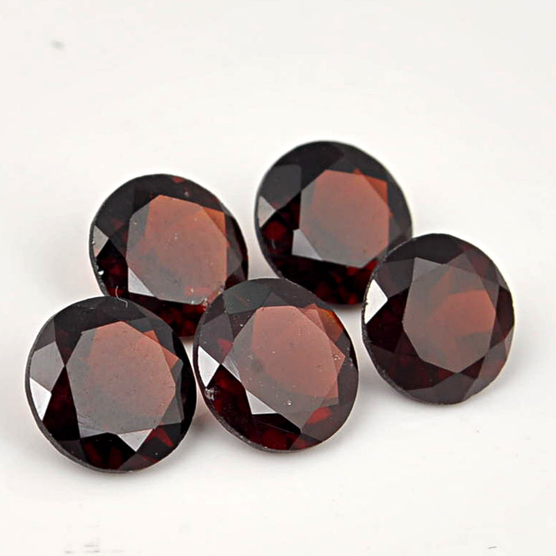 10.76 Carat Red Color Round Garnet Gemstone