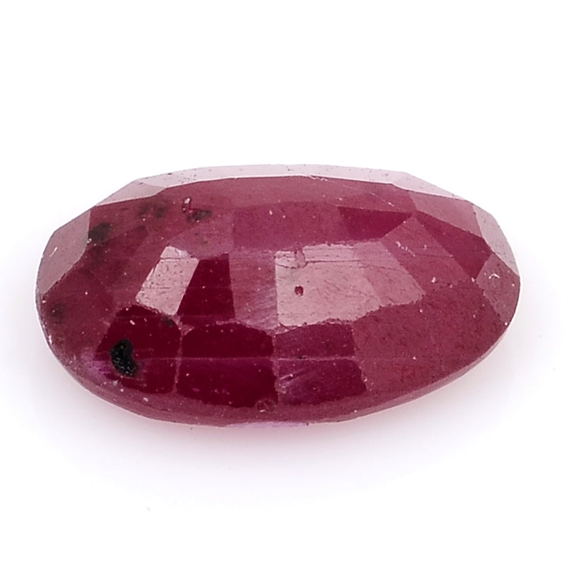 1 pcs Ruby  - 0.95 ct - Oval - Red