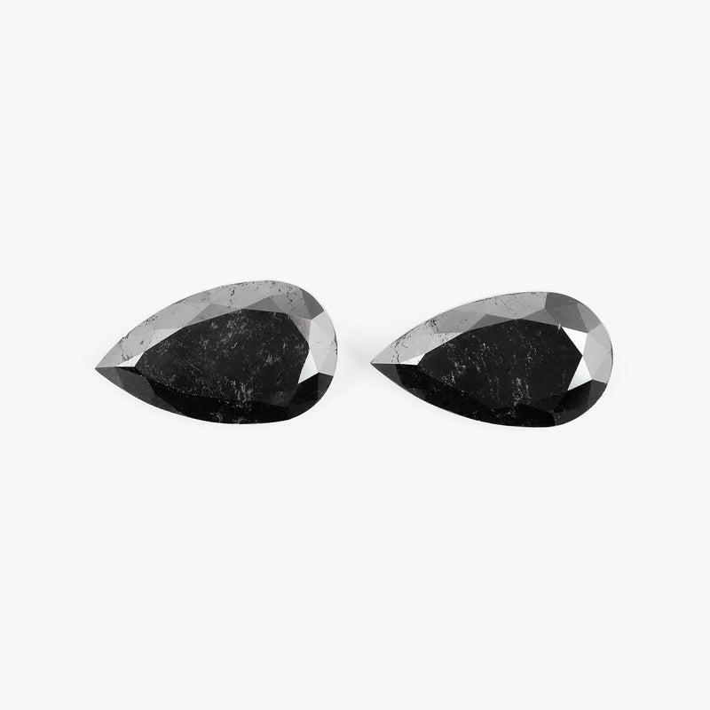 Modified Pear Fancy Black Color Diamond 39.11 Carat - AIG Certified