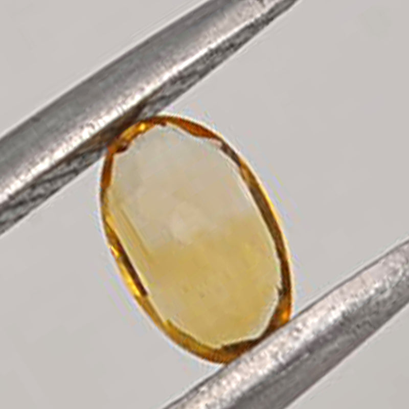 15.10 Carat Yellow Color Oval Citrine Gemstone