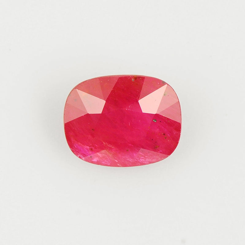 Cushion Red Color Ruby Gemstone 5.29 Carat