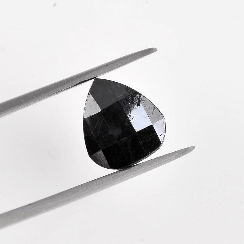 4.75 Carat Checkerboard Pear Fancy Black Diamond-AIG Certified