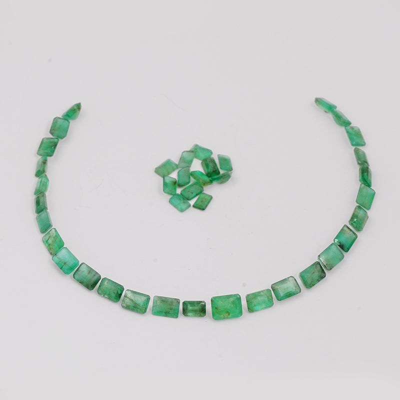 40 pcs Emerald  - 27.87 ct - Octagon - Green