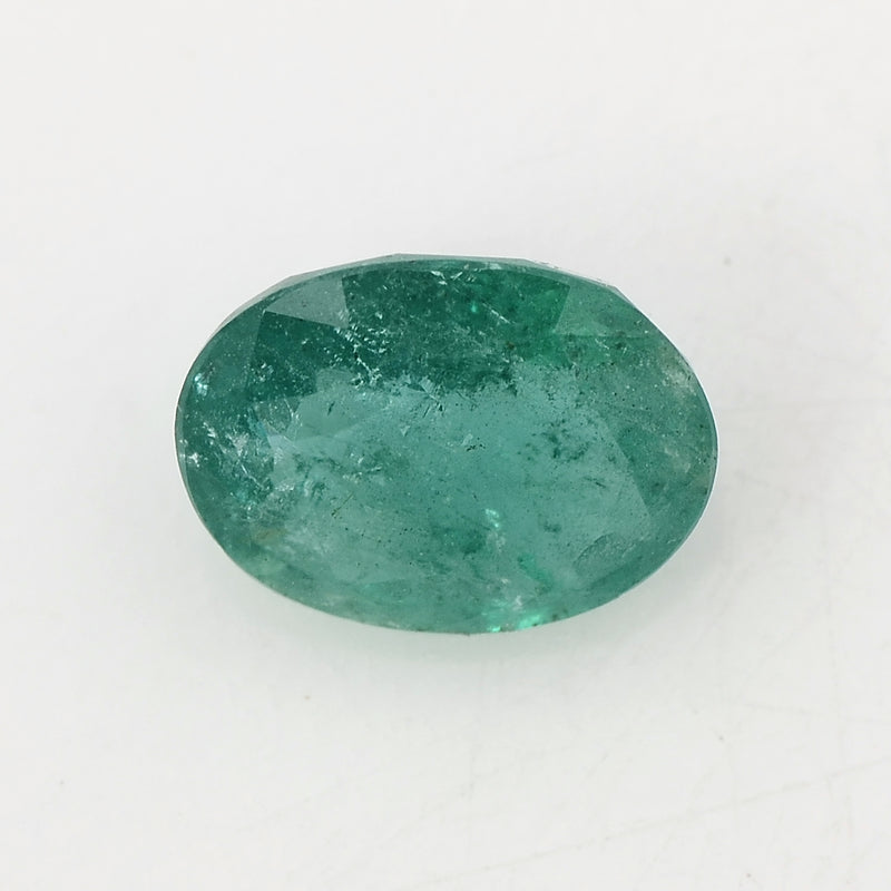 1 pcs Emerald  - 1.7 ct - Oval - Green - Transparent