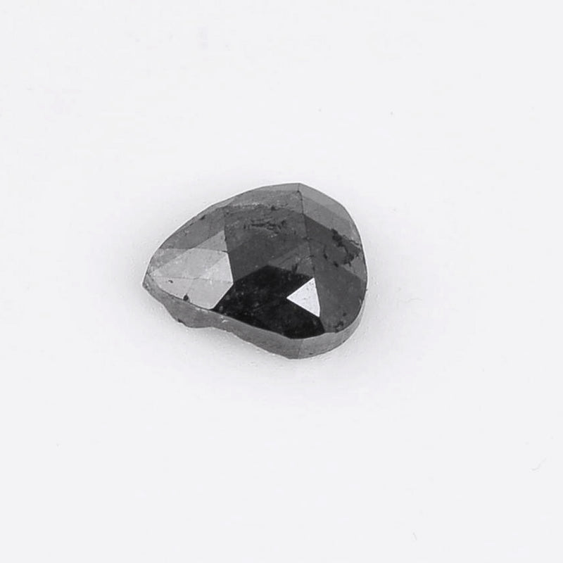 2.02 Carat Rose Cut Pear Fancy Black Diamond-AIG Certified