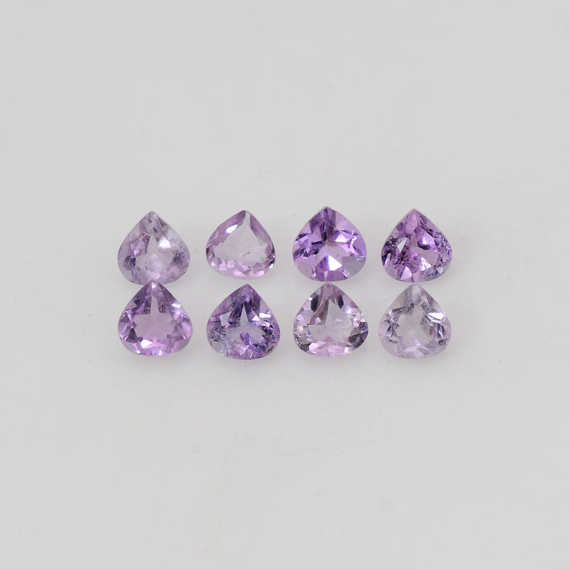 Heart Purple Color Amethyst Gemstone 1.65 Carat