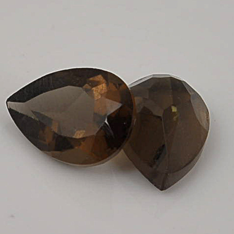 3.26 Carat Brown Color Pear Smoky Quartz Gemstone