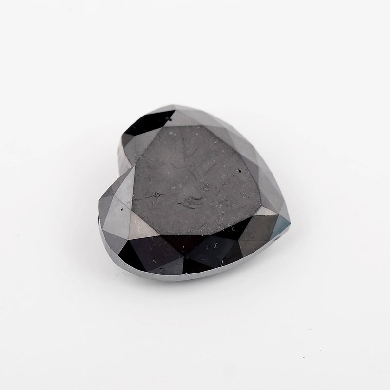 Heart Fancy Black Color Diamond 10.58 Carat - AIG Certified