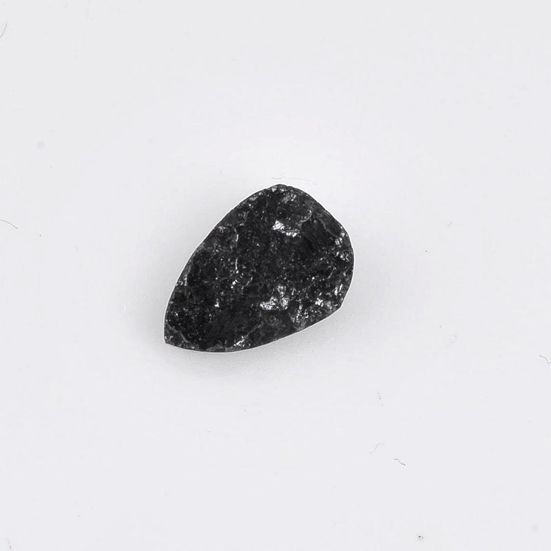2.12 Carat Rose Cut Pear Fancy Black Diamond-AIG Certified