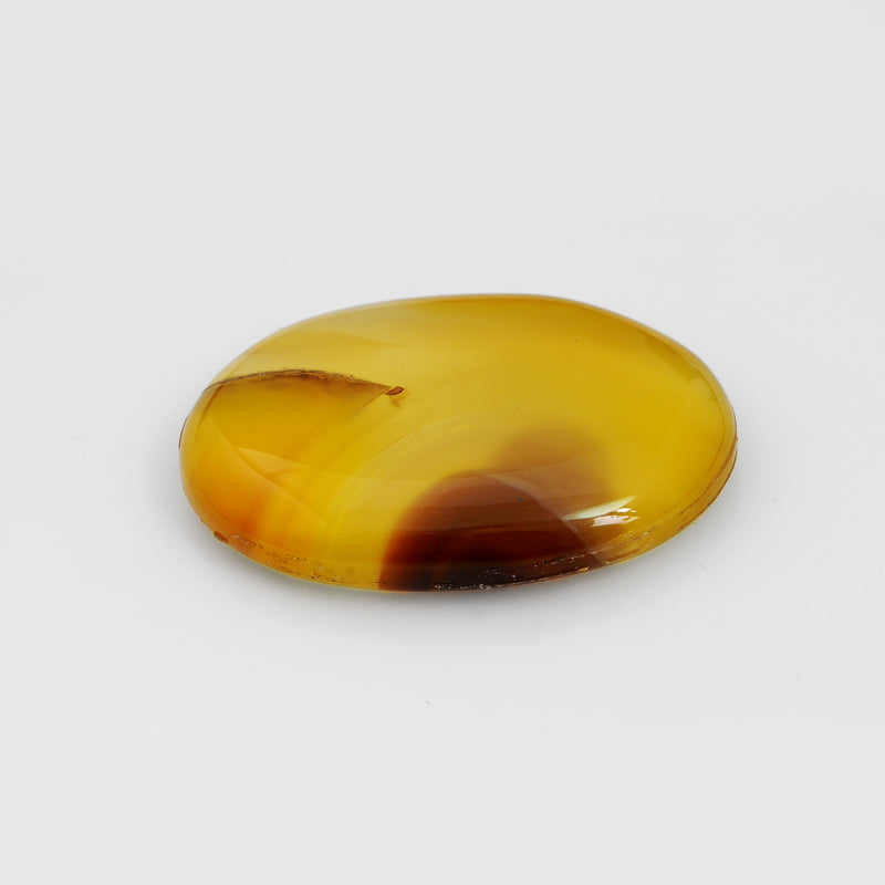 90.15 Carat Yellow Color Oval Fancy Gemstone