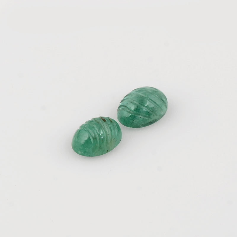 2.45 Carat Green Color Oval Emerald Gemstone