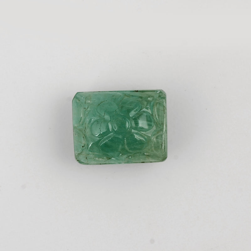 1 pcs Emerald  - 8.75 ct - Octagon - Green