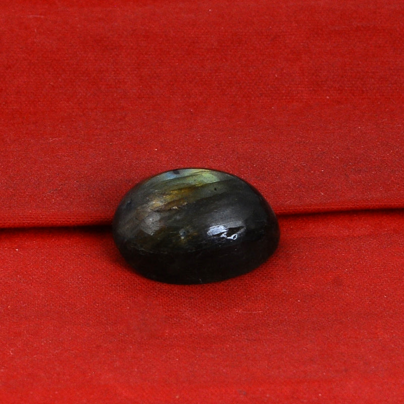 12.9 Carat Green Mix Color Oval Labradorite Gemstone