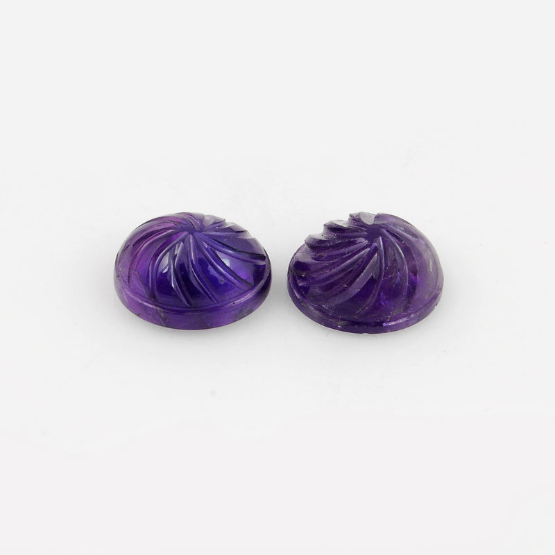 10.75 Carat Purple Color Oval Amethyst Gemstone