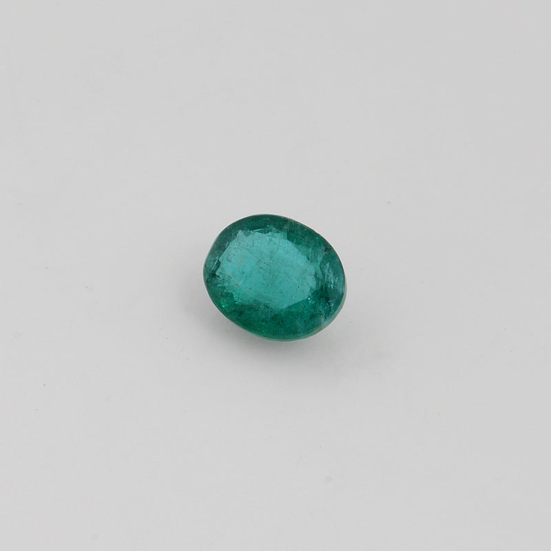Oval Green Color Emerald Gemstone 4.15 Carat