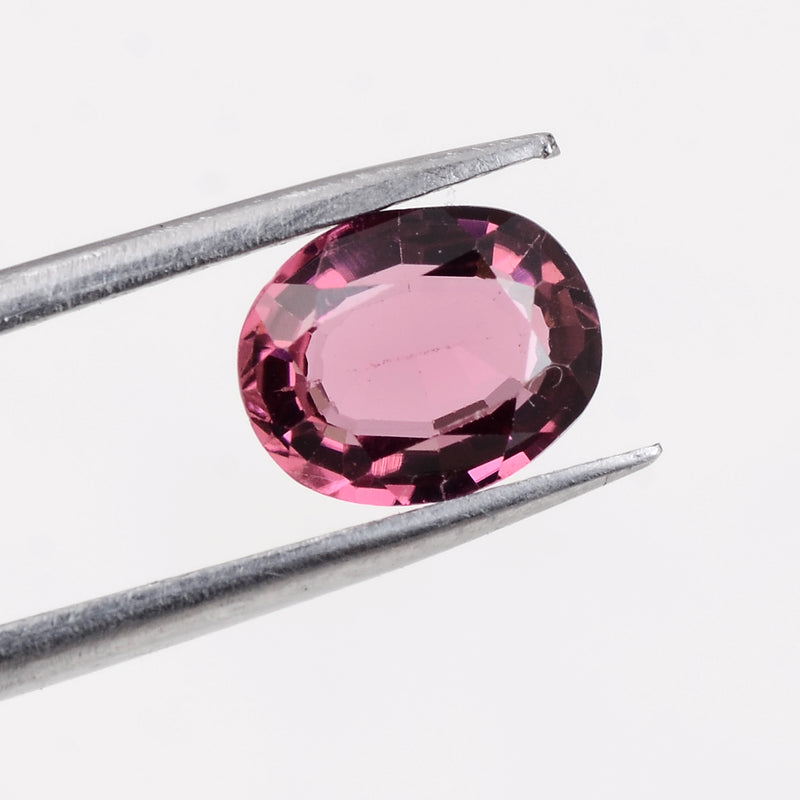 0.90 Carat Pink Color Oval Tourmaline Gemstone