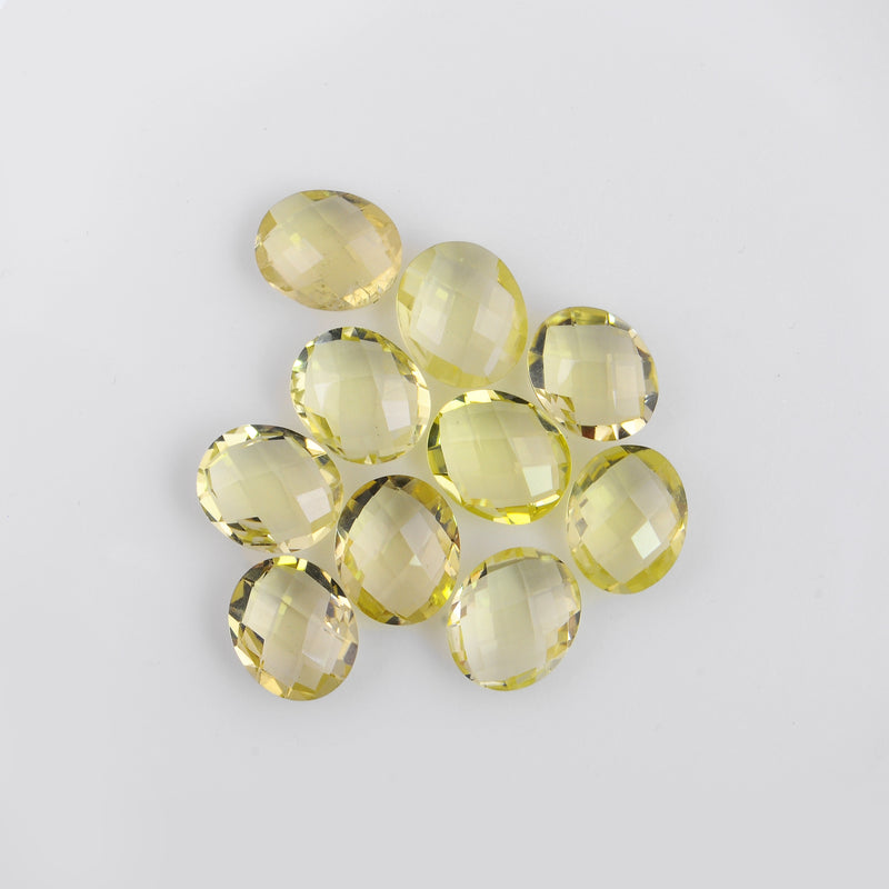 Oval Yellow Color Lemon Quartz Gemstone 38.22 Carat