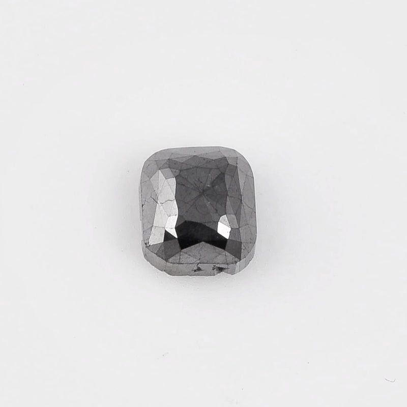 2.75 Carat Brilliant Cornered Rectangular Fancy Black Diamond-AIG Certified
