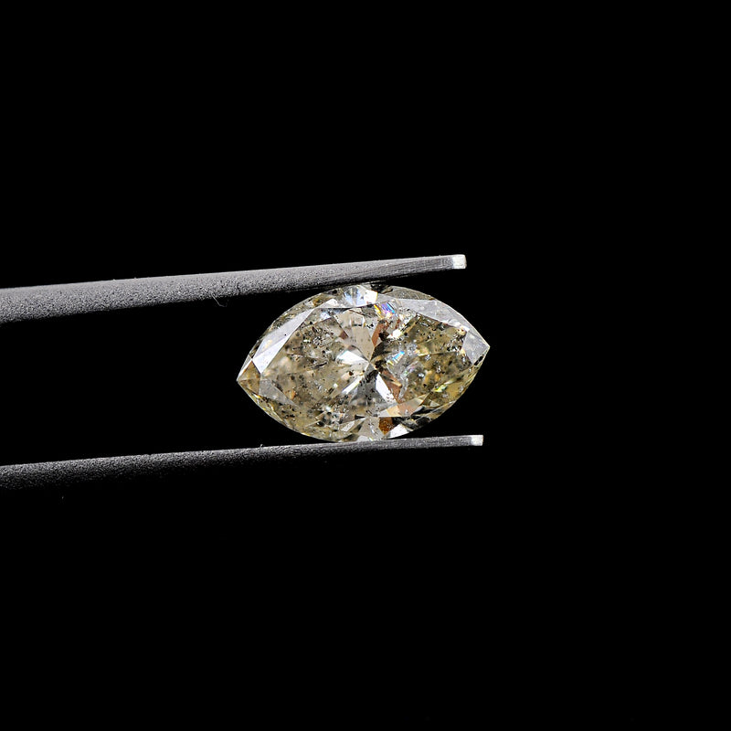 Marquise & Pear Very Light Yellow Color Diamond 0.96 Carat - AIG Certified