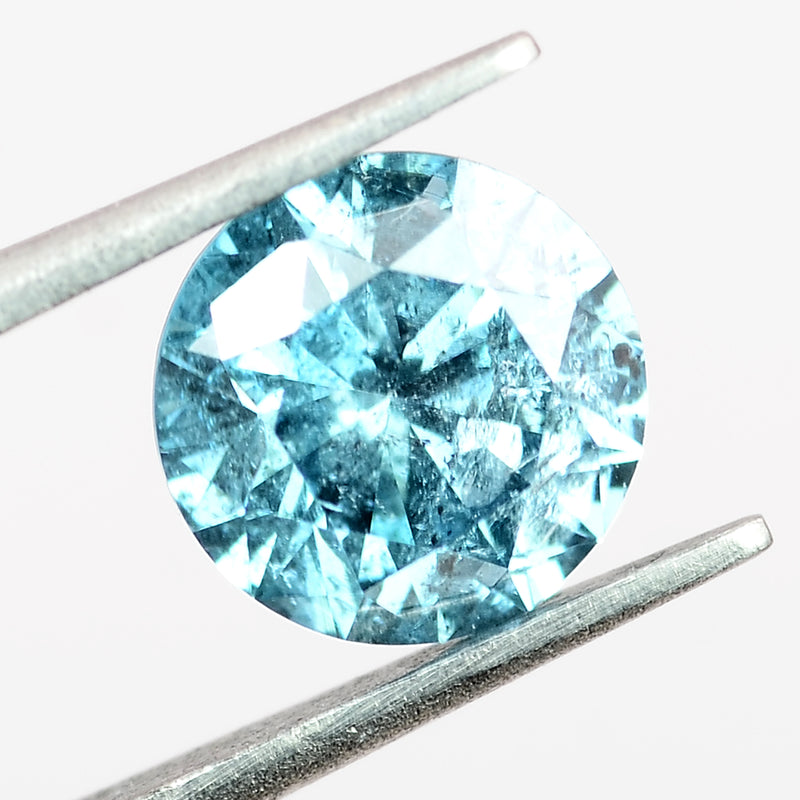 Round Fancy Intense Blue Color Diamond 0.44 Carat - ALGT Certified