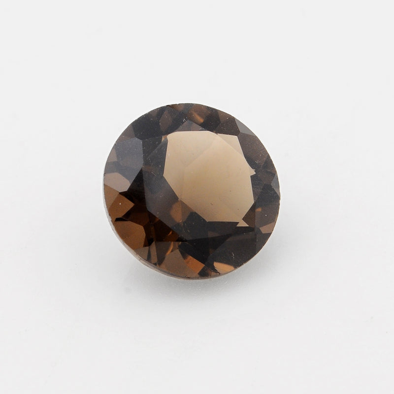 5.25 Carat Brown Color Round Smoky Quartz Gemstone