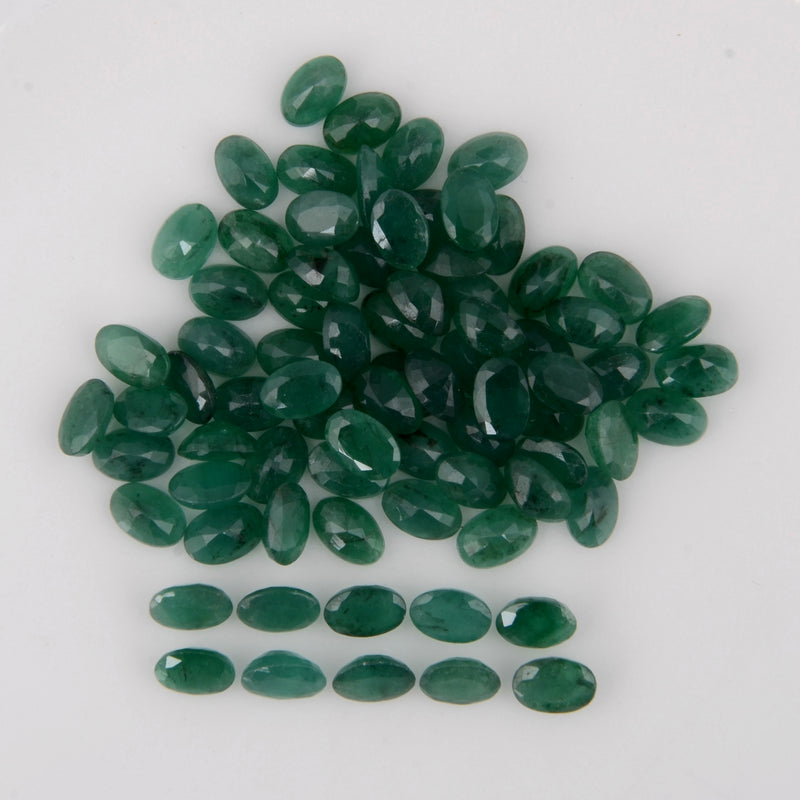 32.3 Carat Oval Green Emerald Gemstone