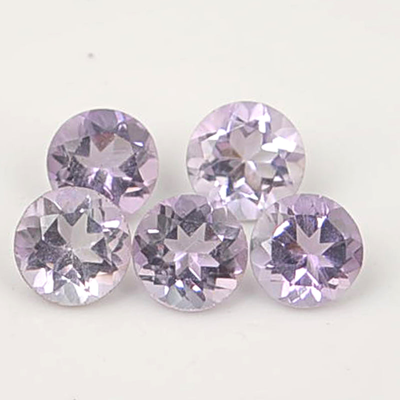 1.26 Carat Purple Color Round Amethyst Gemstone