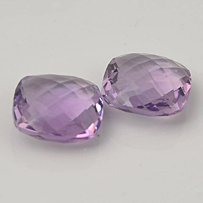 14.06 Carat Purple Color Cushion Amethyst Gemstone