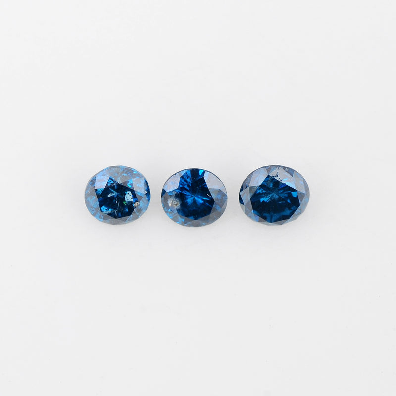 Round Fancy Deep Blue Color Diamond 0.99 Carat - AIG Certified