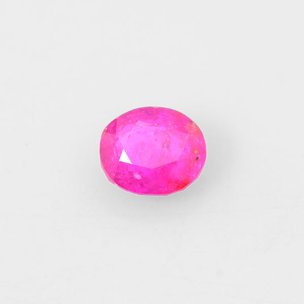 1 pcs Ruby  - 1.7 ct - Oval - Vivid Purplish Pinkish Red