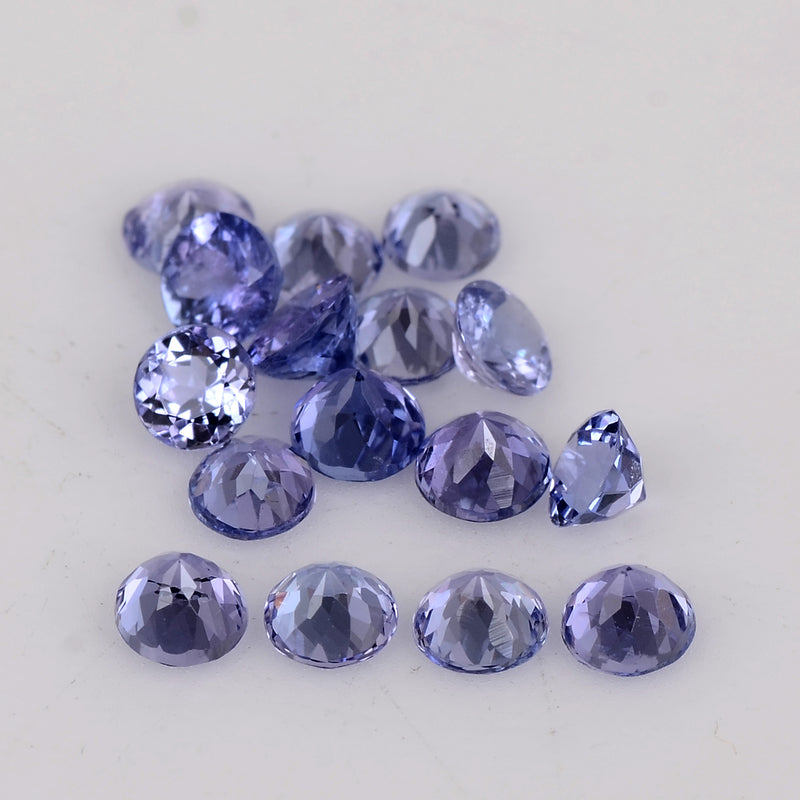 4.33 Carat Blue Color Round Tanzanite Gemstone