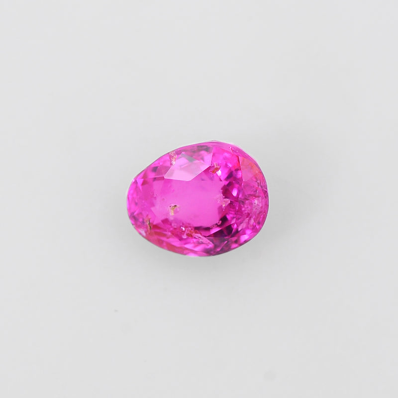 1 pcs Ruby  - 2.45 ct - Oval - Red