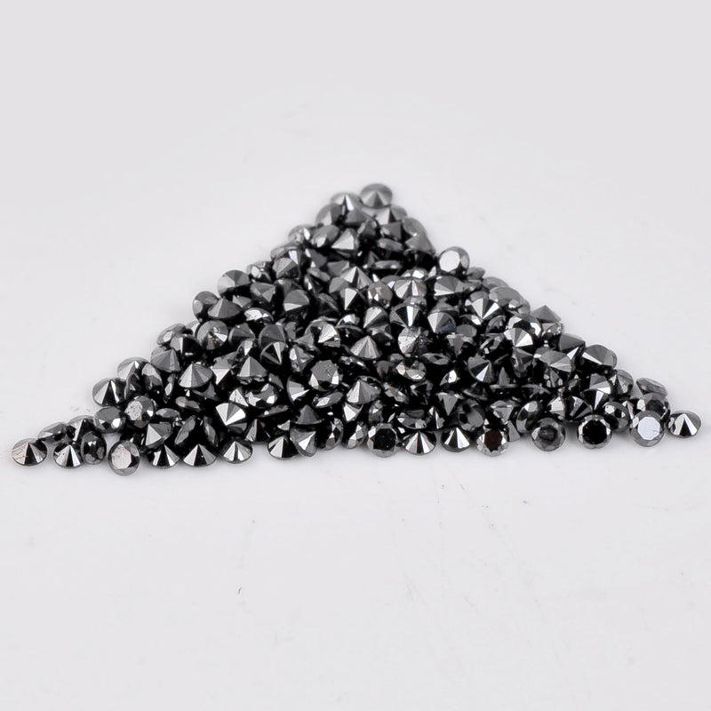 5.07 Carat Round Fancy Black Diamond-AIG Certified