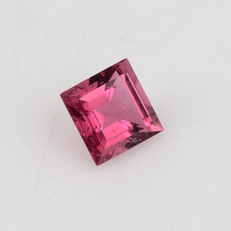 1.03 Carat Pink Color Square Tourmaline Gemstone
