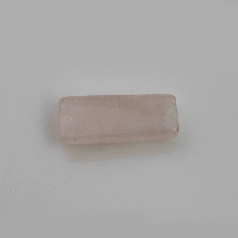26.85 Carat Pink Color Octagon Rose Quartz Gemstone