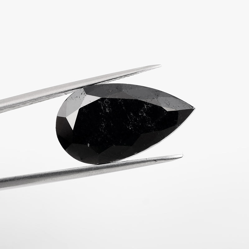 Modified Pear Fancy Black Color Diamond 39.11 Carat - AIG Certified