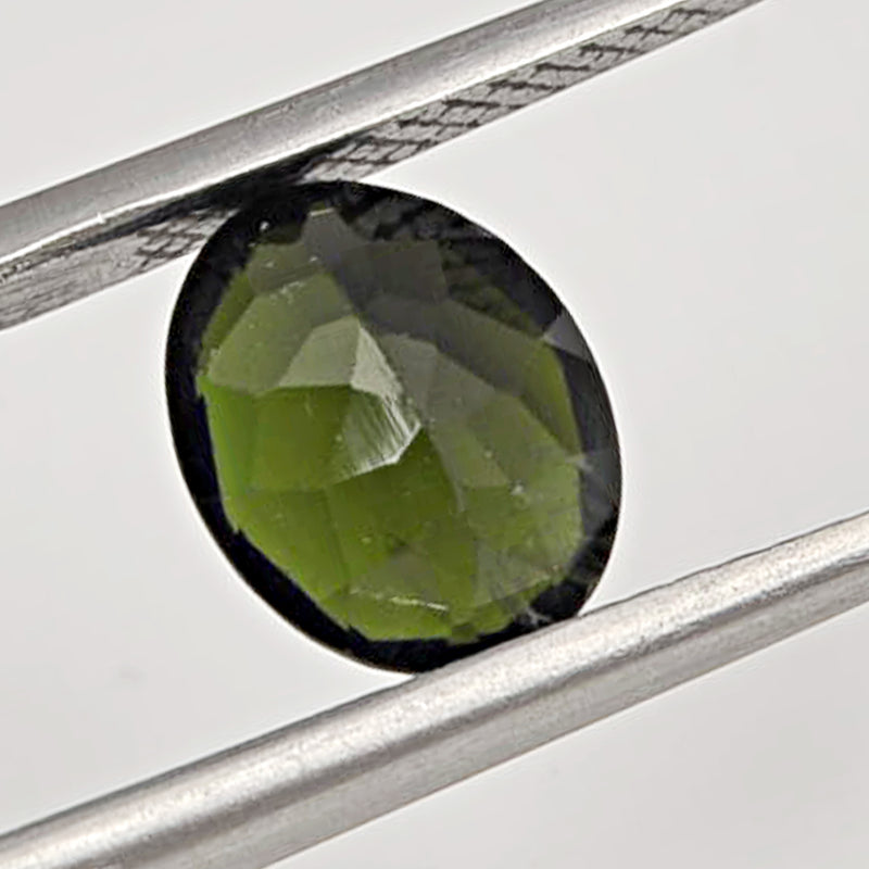 2.01 Carat Green Color Oval Tourmaline Gemstone