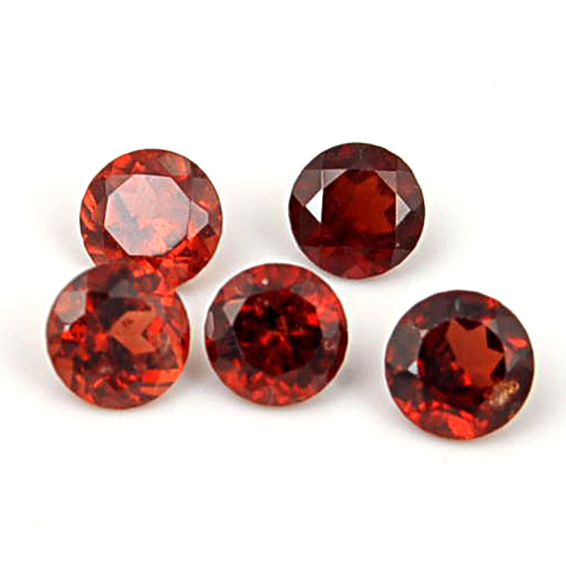 1.86 Carat Red Color Round Garnet Gemstone