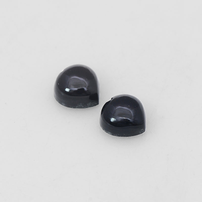 Heart Black Onyx Gemstone 1.85 Carat