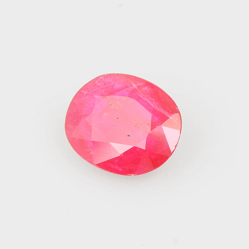 Oval Red Color Ruby Gemstone 5.04 Carat
