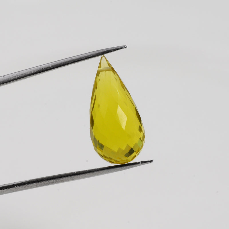 15.5 Carat Yellow Color Drops Lemon Quartz Gemstone