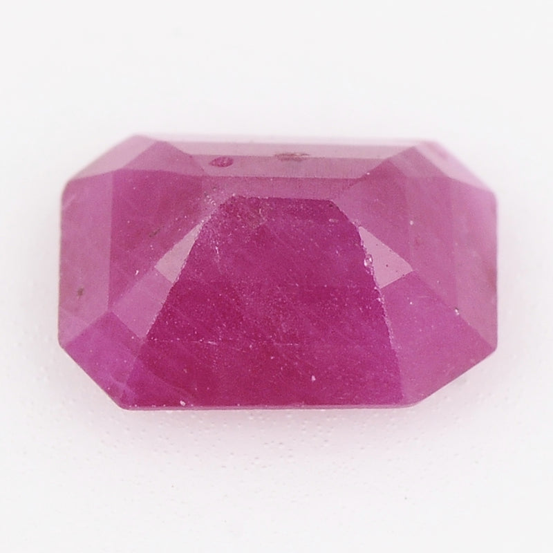 1 pcs Ruby  - 1.06 ct - Octagon - Red