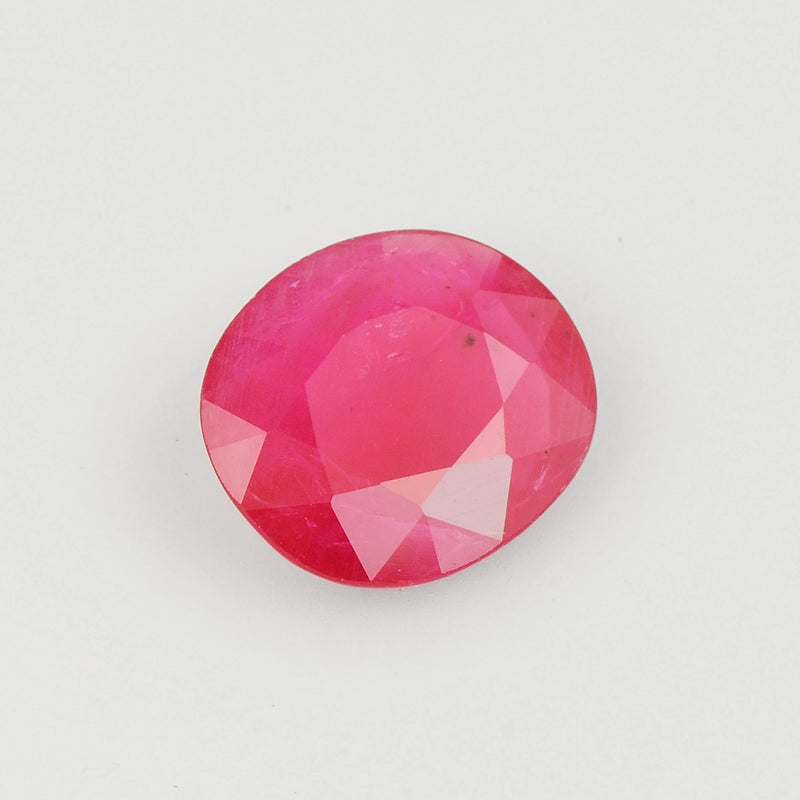 Oval Red Color Ruby Gemstone 4.71 Carat