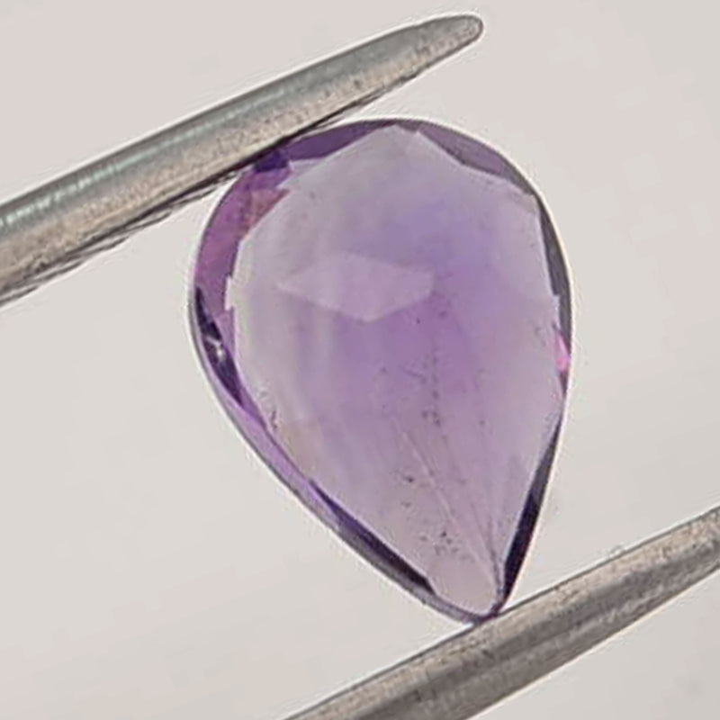 5.60 Carat Purple Color Pear Amethyst Gemstone