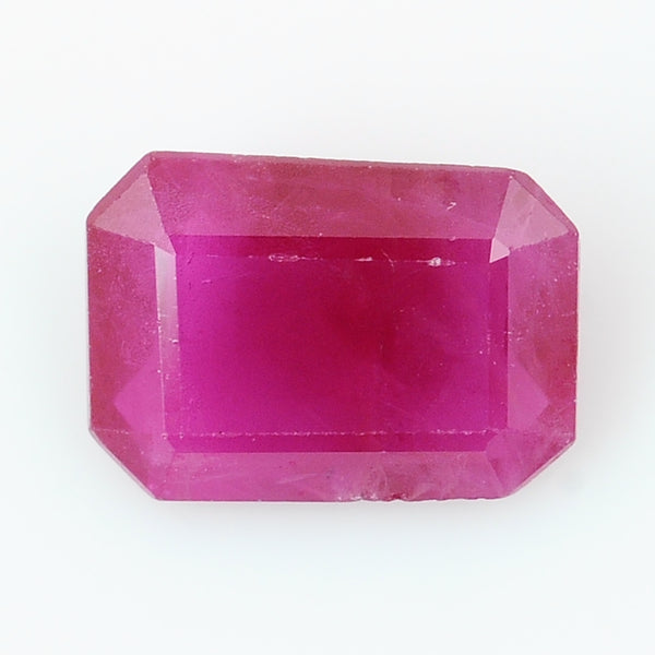 1 pcs Ruby  - 0.91 ct - Octagon - Red
