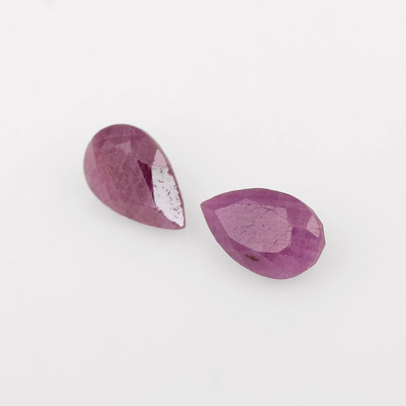 Pear Red Color Ruby Gemstone 2.40 Carat
