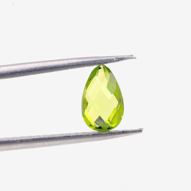 0.71 Carat Green Color Pear Peridot Gemstone