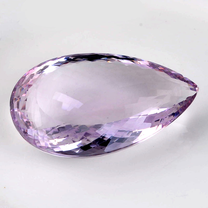 165.38 Carat Pear Light Purple Amethyst Gemstone